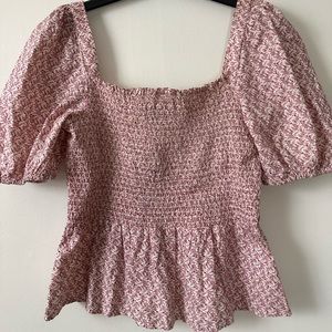 NWT French Connection Smocked Top